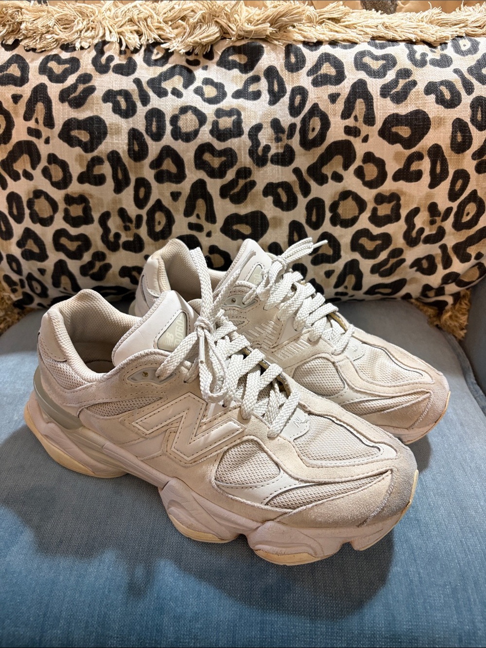 New Balance 9060 Women's white/cream Chunky Sneaker